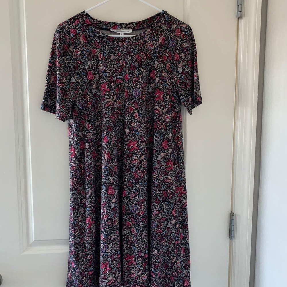 BCBGeneration dress with colorful floral pattern